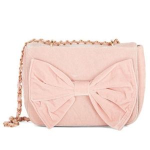 Kling Viva Velvet Bag Modcloth Pink Bow Velvet